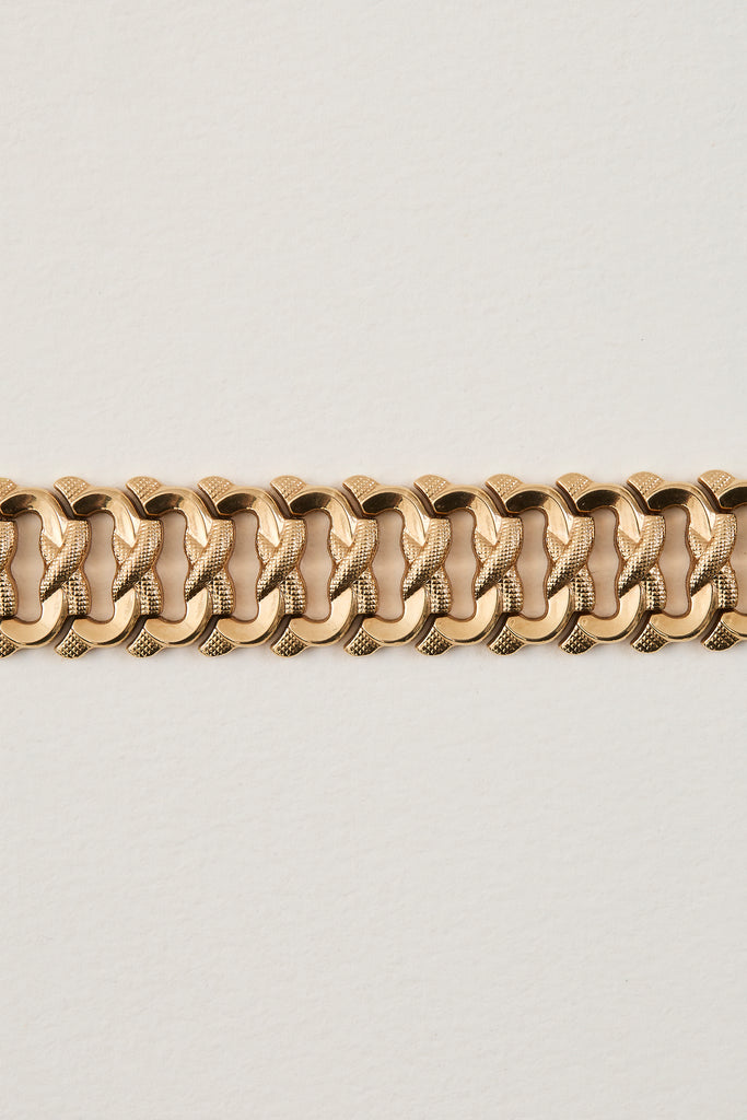 Mid Century Textured Bracelet