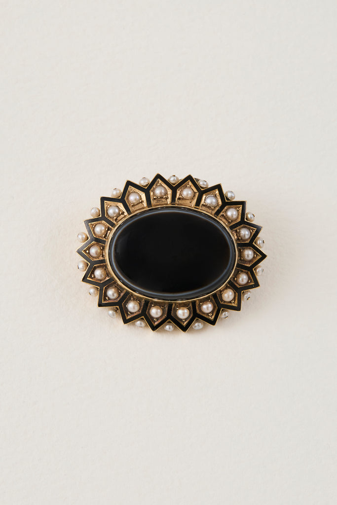 Victorian Sunburst Brooch - Pendant