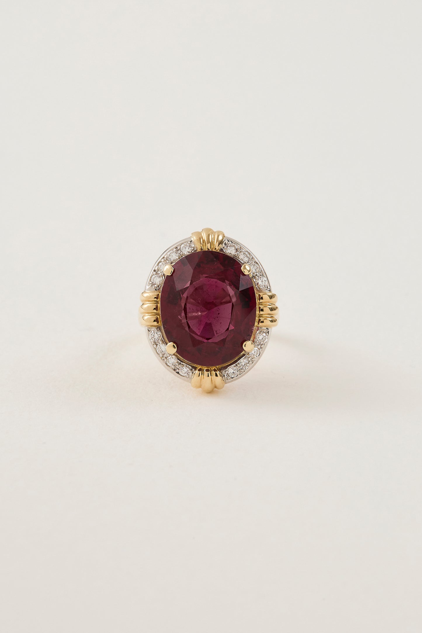 Fluted Tourmaline Ring