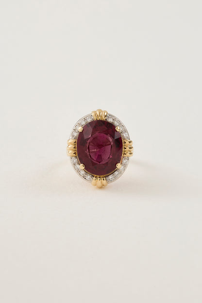 Fluted Tourmaline Ring