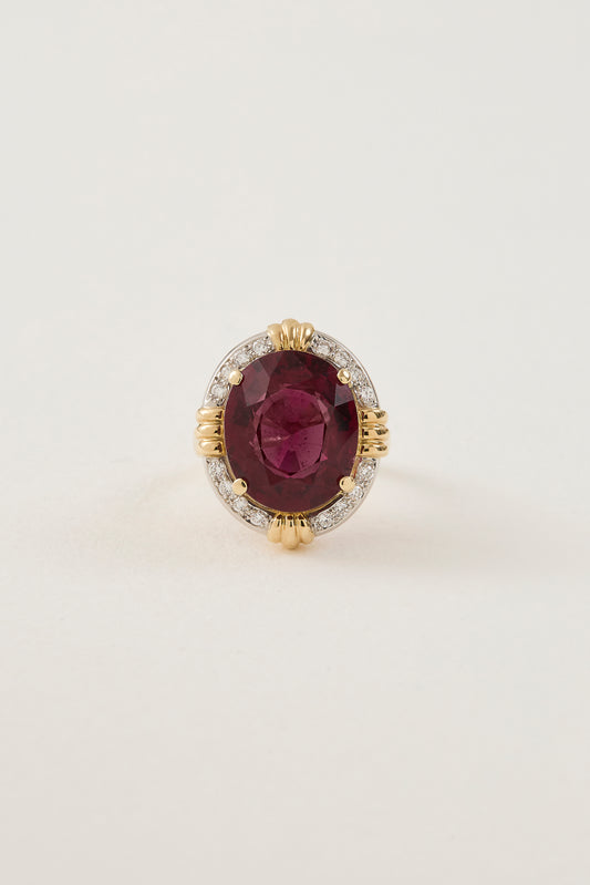 Fluted Tourmaline Ring