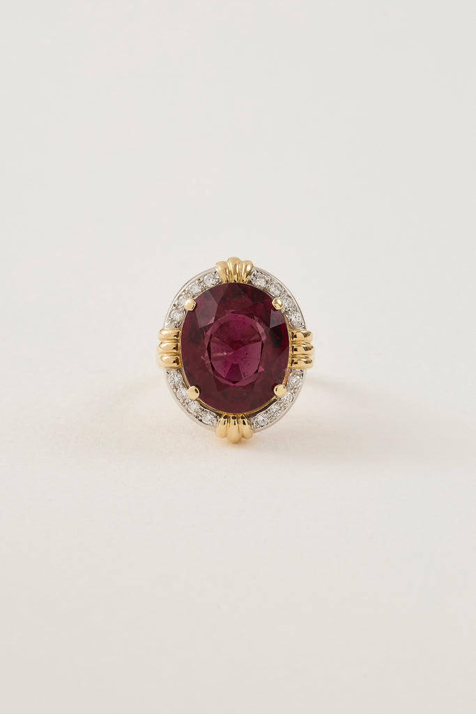 Fluted Tourmaline Ring