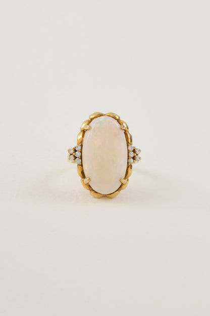 Mid-Century Opal Ring