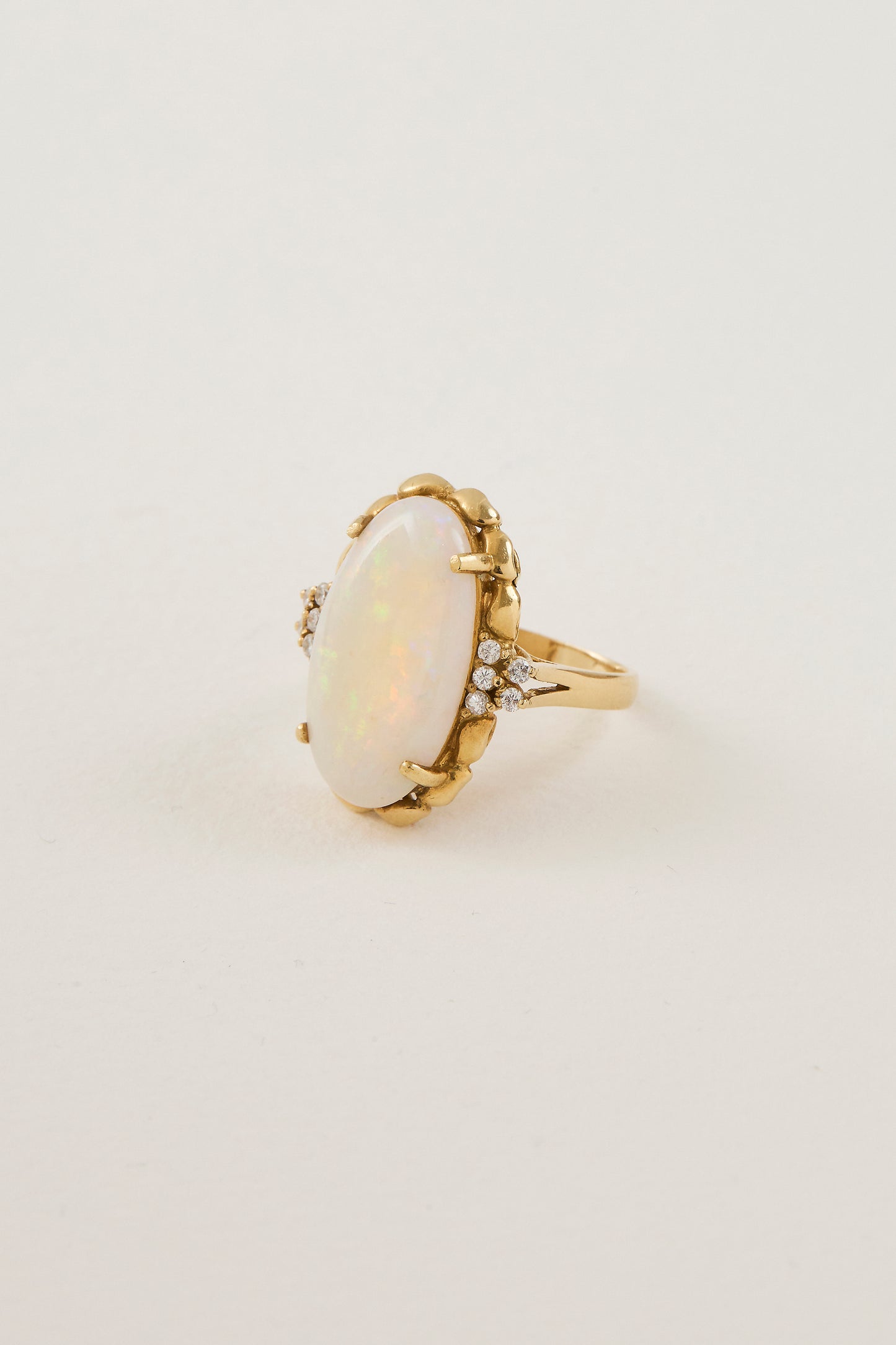 Mid-Century Opal Ring