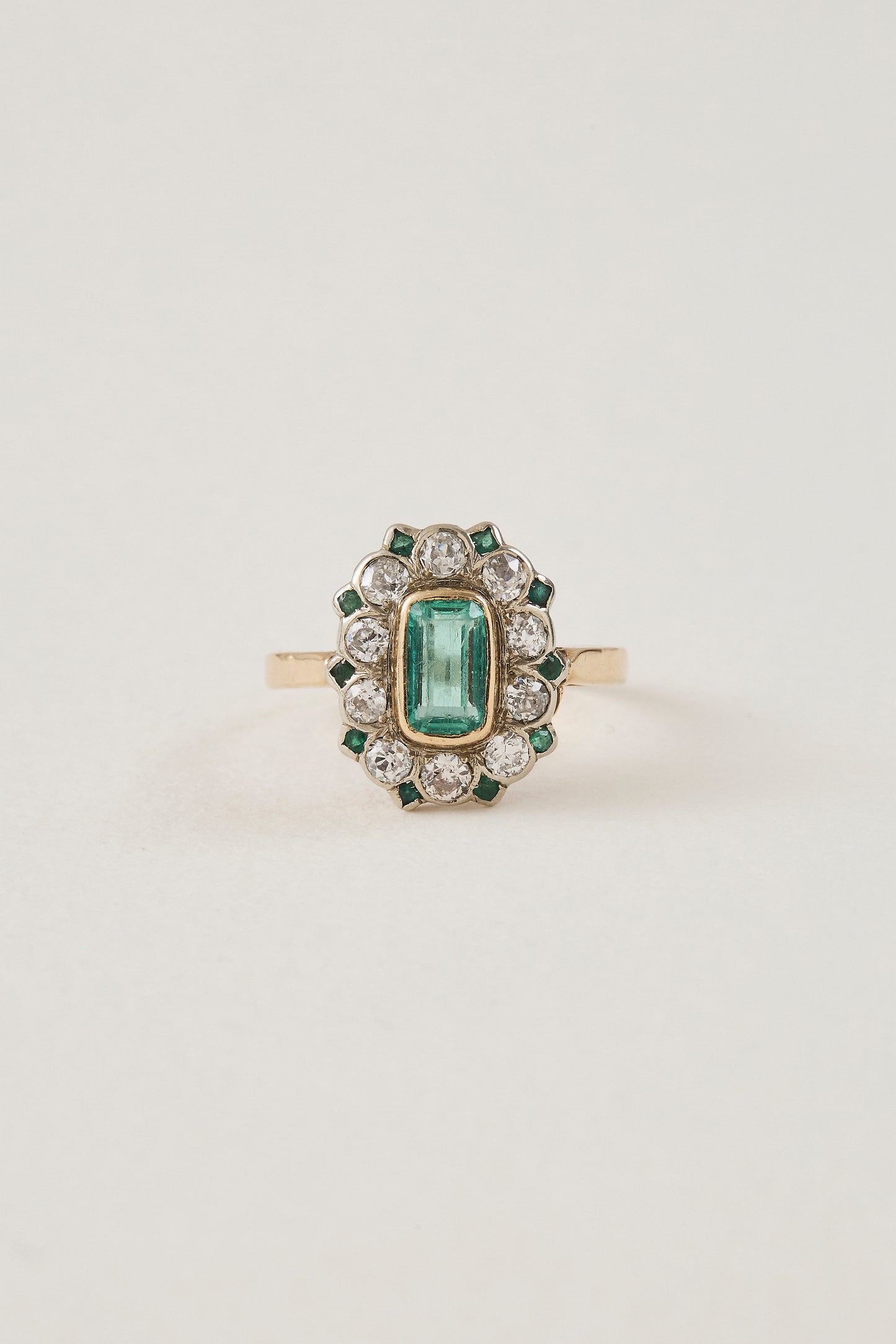 Art Nouveau Emerald Ring