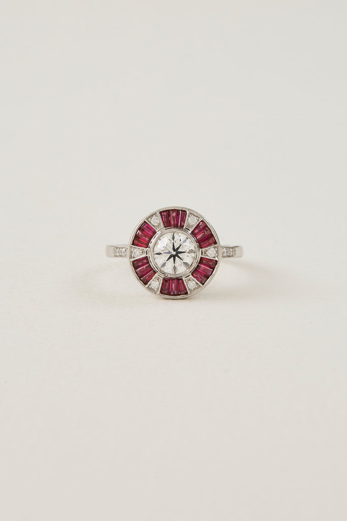 Rings Target Design Target Art Deco Design Ring – Keshett Jewellery