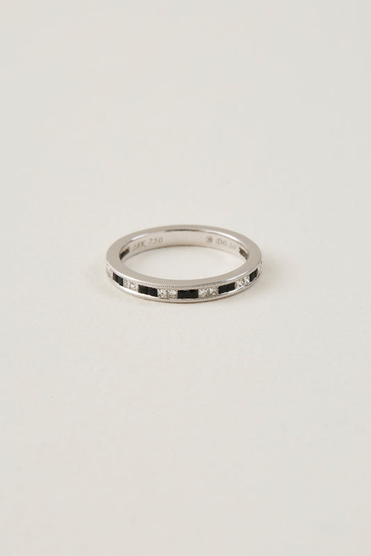 Onyx and Diamond Deco Inspired Band