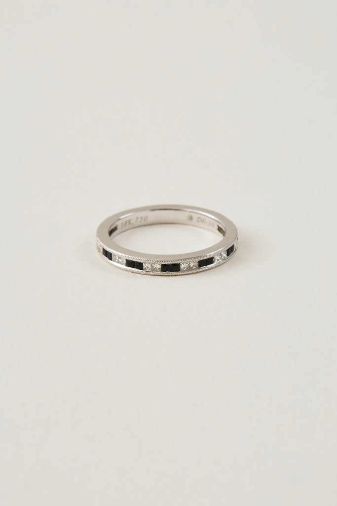 Onyx and Diamond Deco Inspired Band