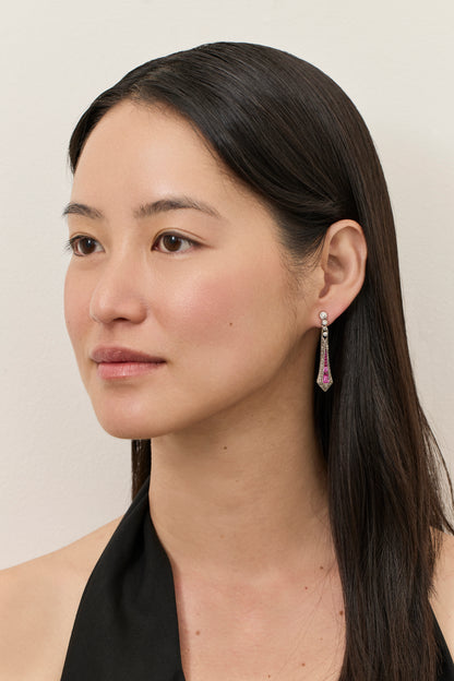 Edwardian Ruby Earrings
