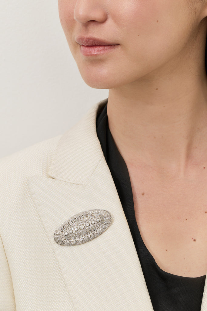 Vintage Diamond Brooch