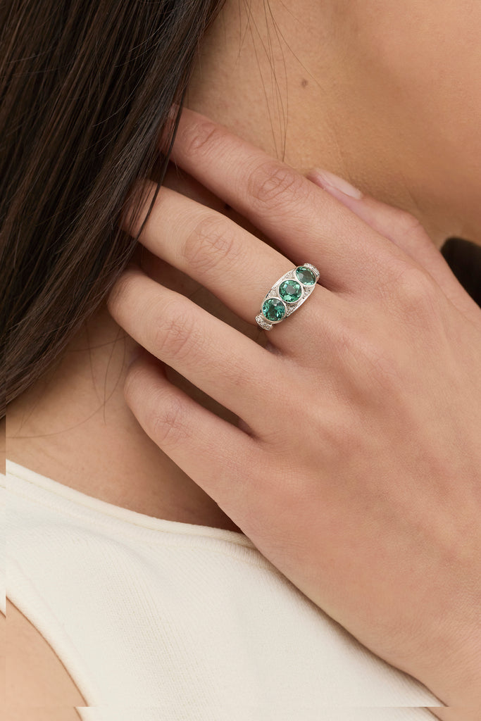 Art Deco Trilogy Ring