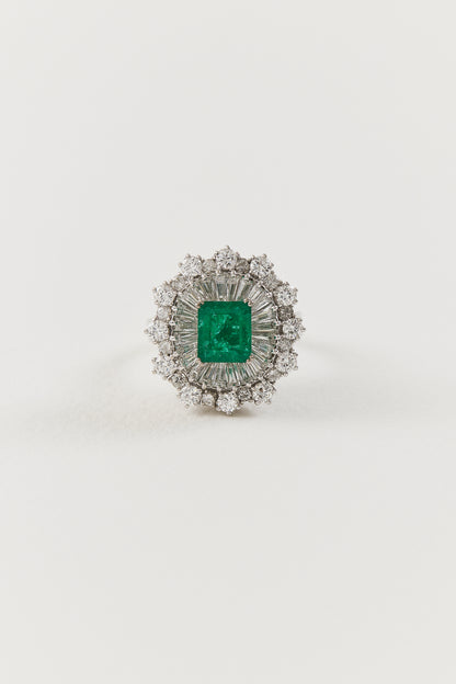 Mid Century Emerald Ring