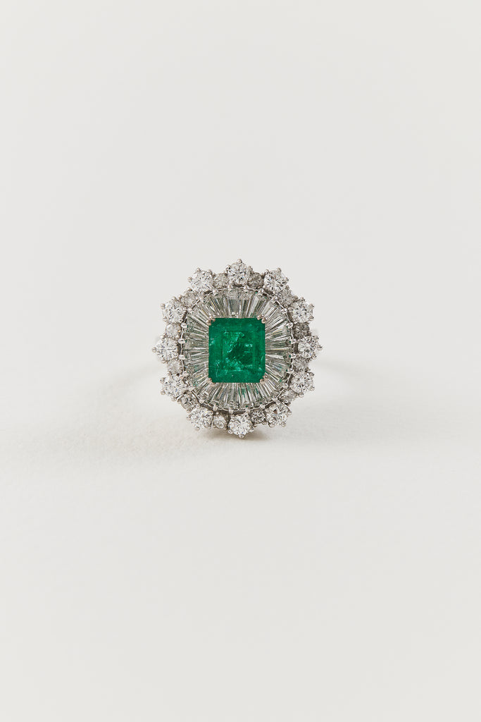 Mid Century Emerald Ring