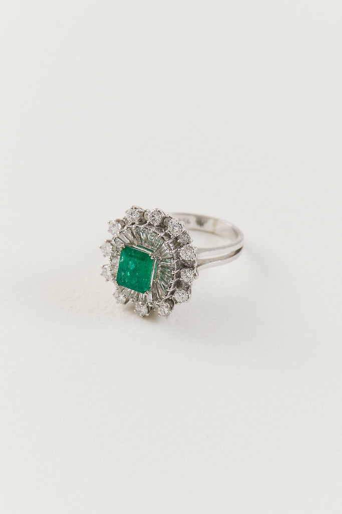 Mid Century Emerald Ring