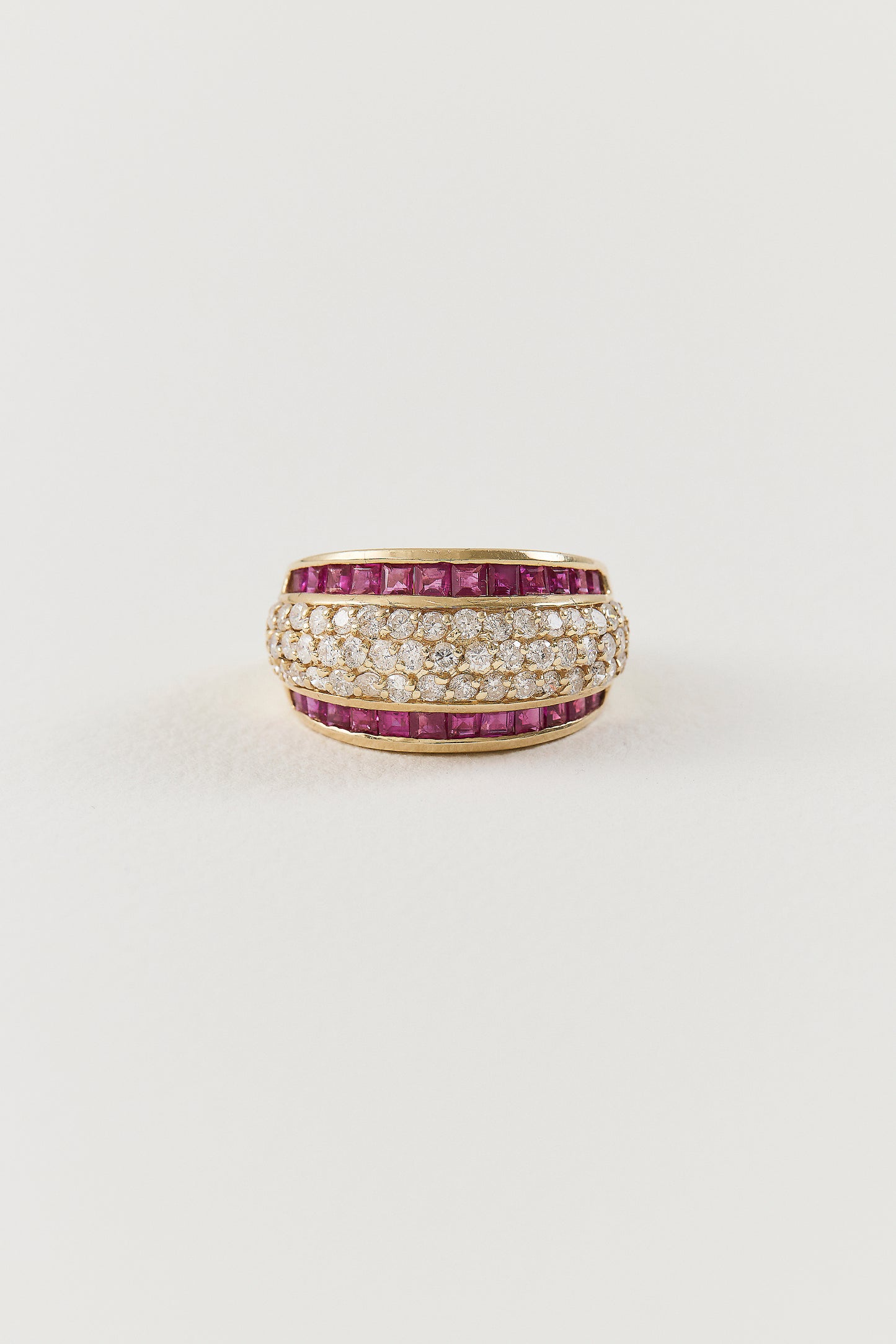 Vintage Diamond and Ruby Ring