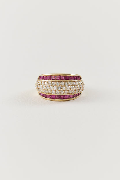 Vintage Diamond and Ruby Ring