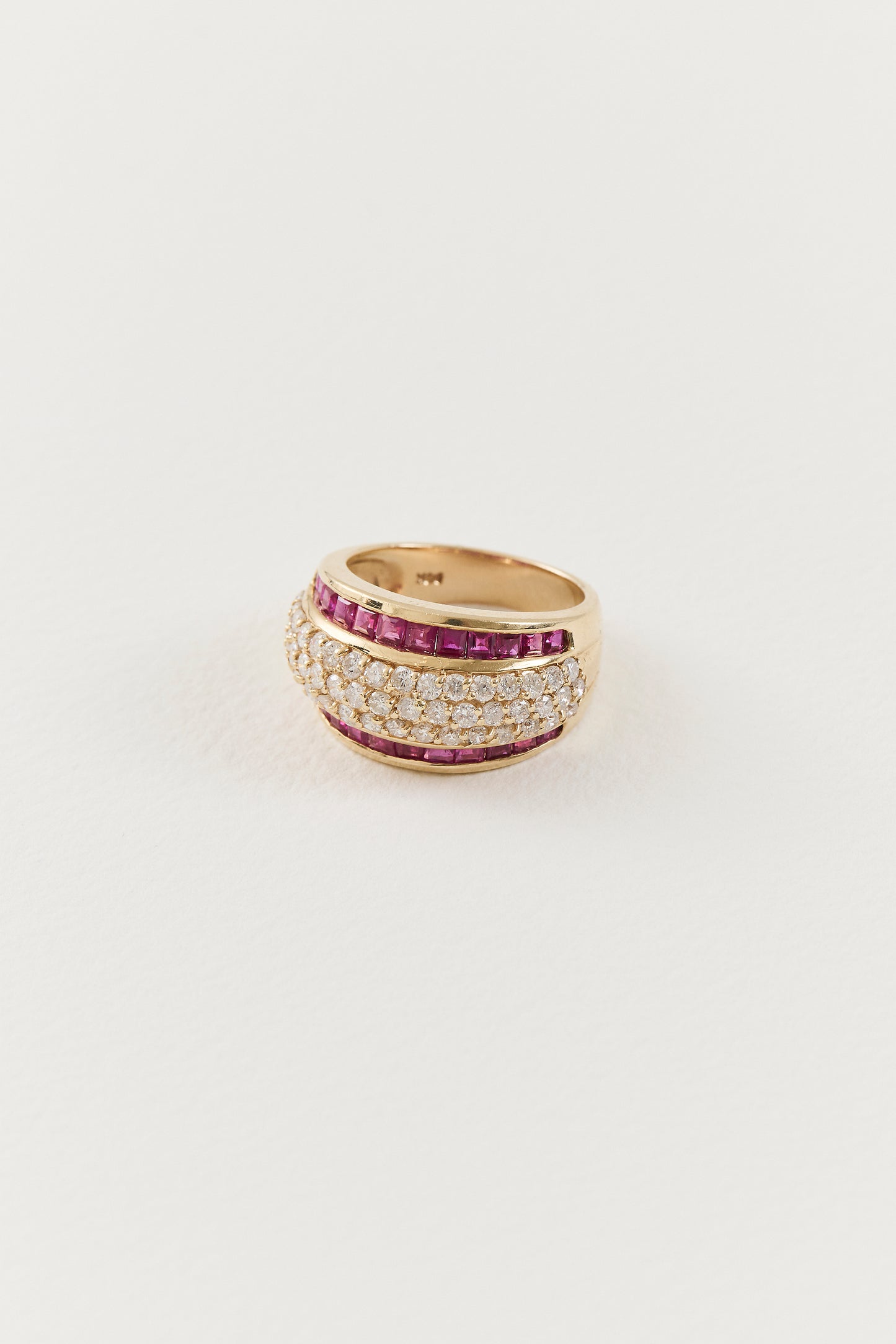 Vintage Diamond and Ruby Ring