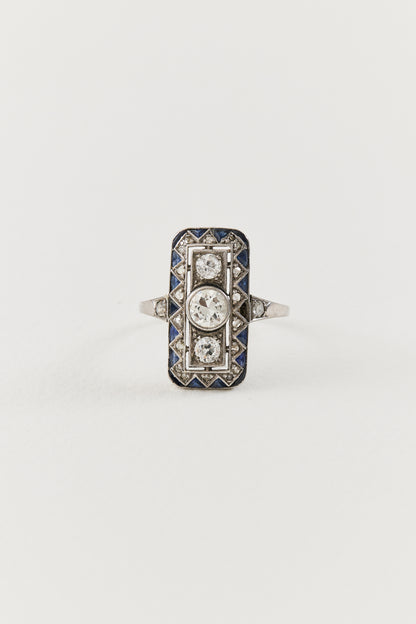 Art Deco Diamond Dinner Ring