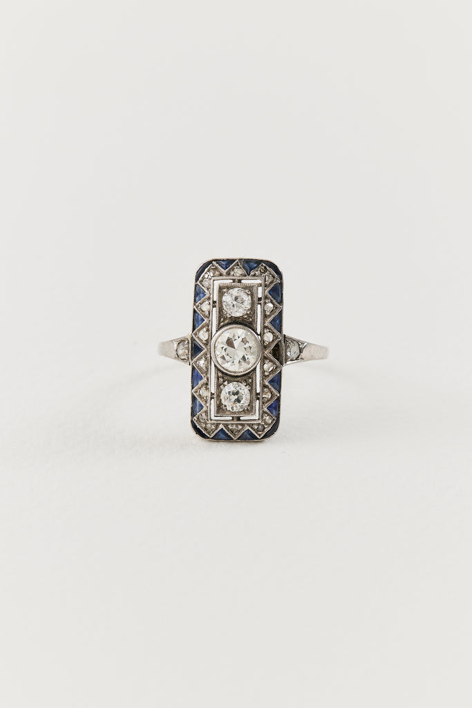 Art Deco Diamond Dinner Ring