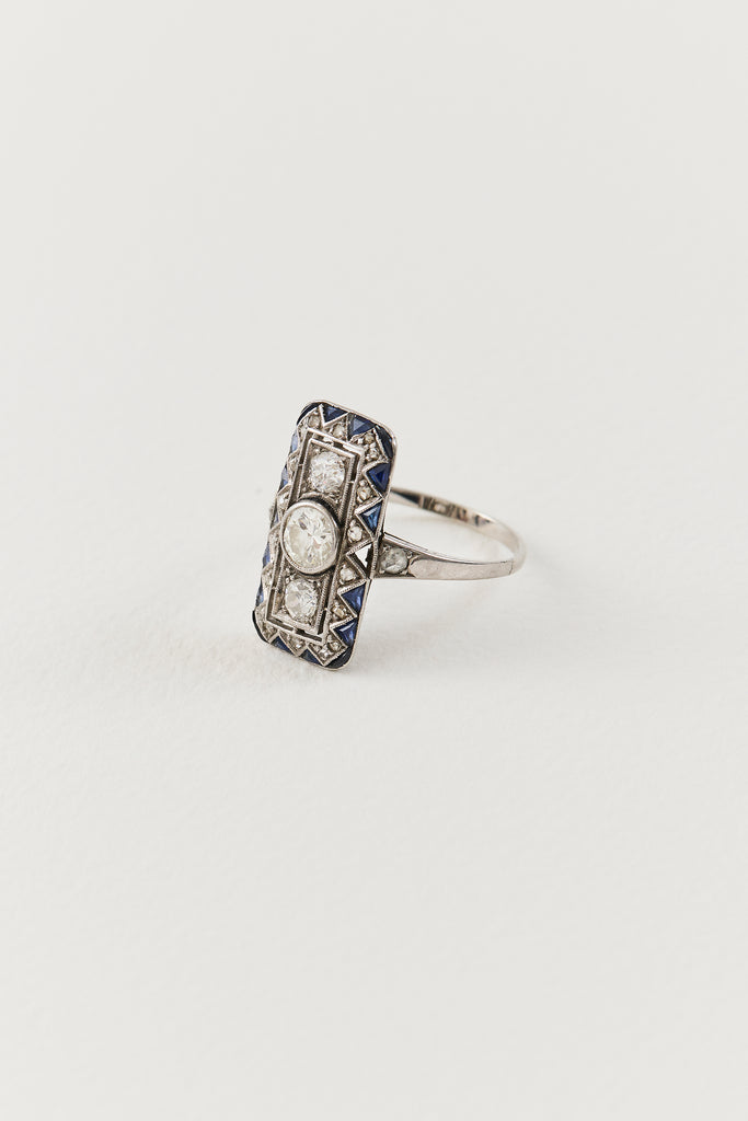 Art Deco Diamond Dinner Ring