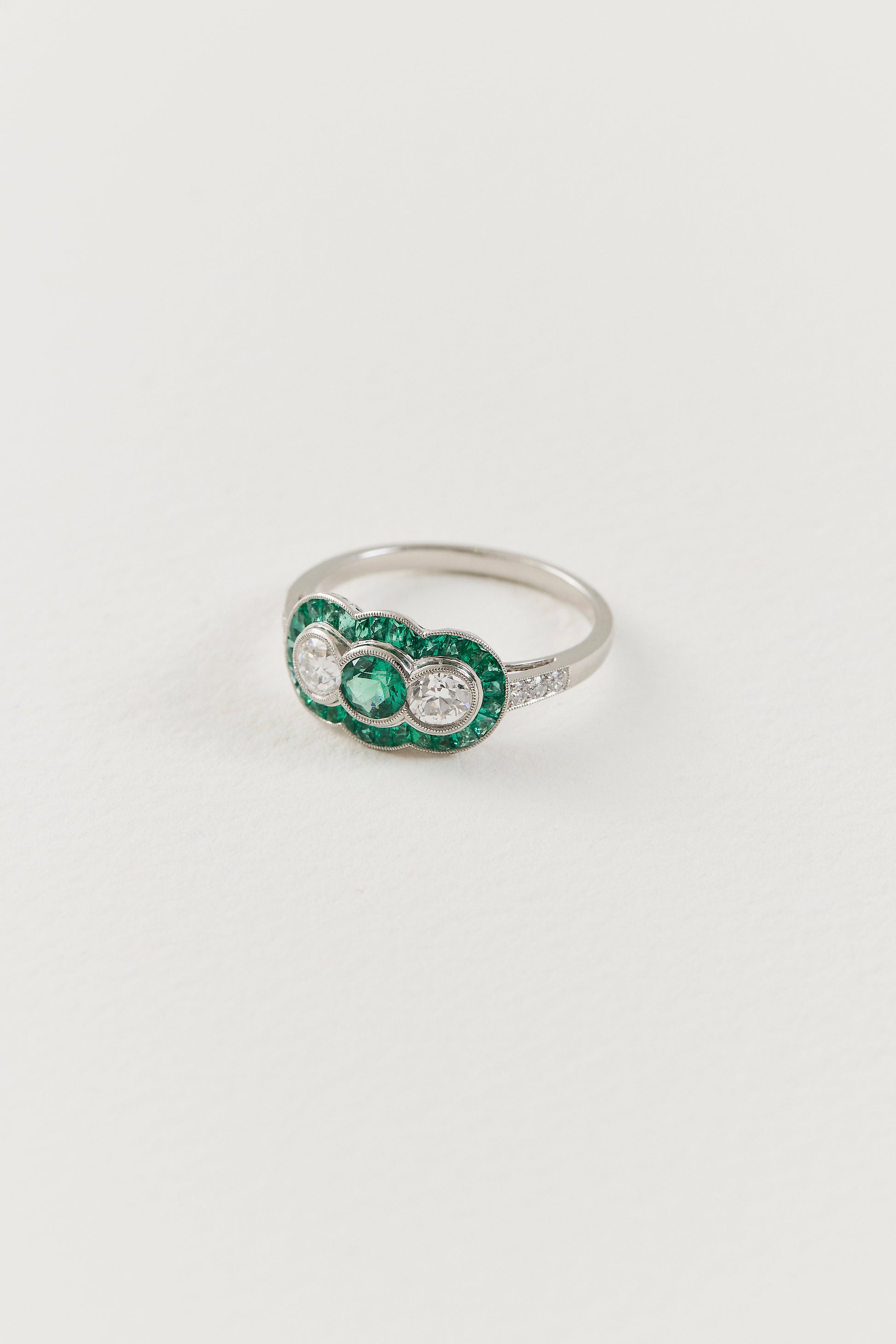 Emerald Trilogy Ring