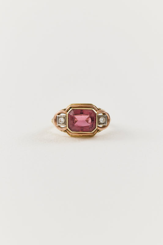 Mid Century Tourmaline Ring