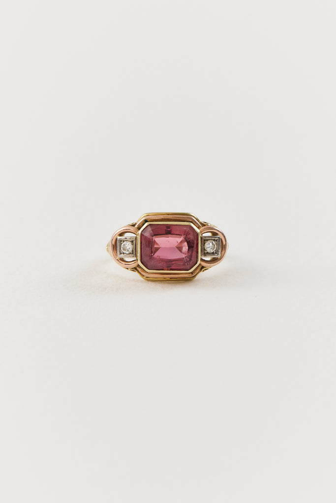 Mid Century Tourmaline Ring