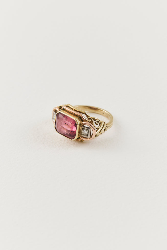 Mid Century Tourmaline Ring