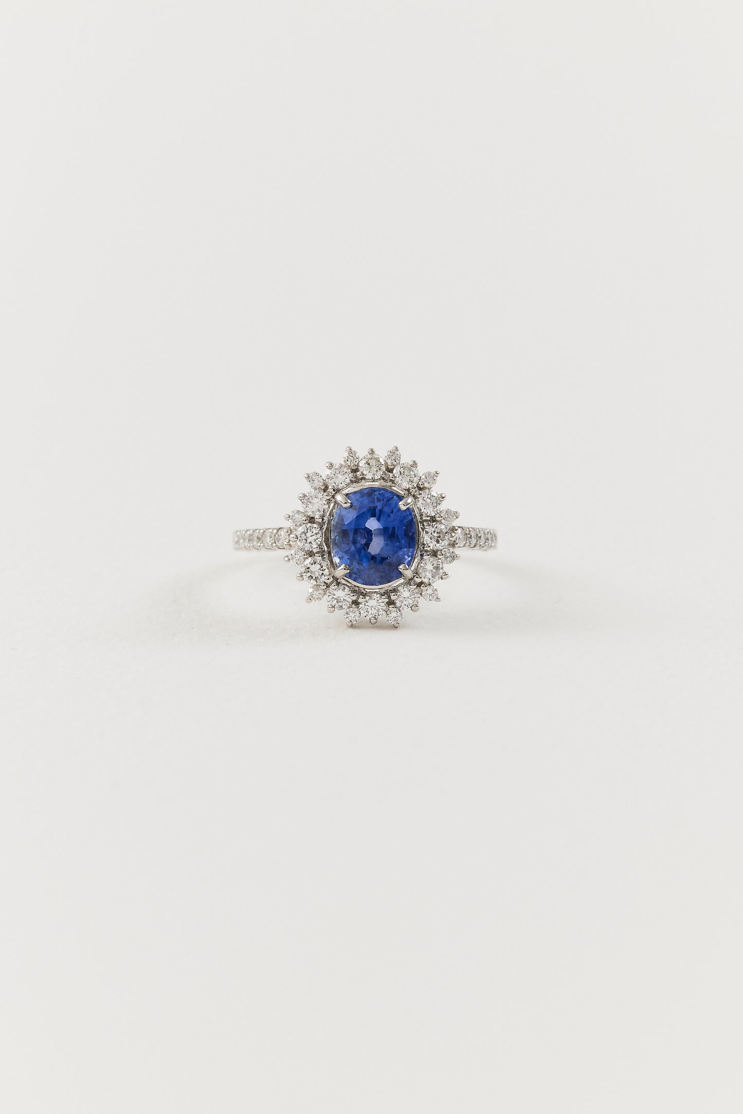 Sapphire Cluster Ring