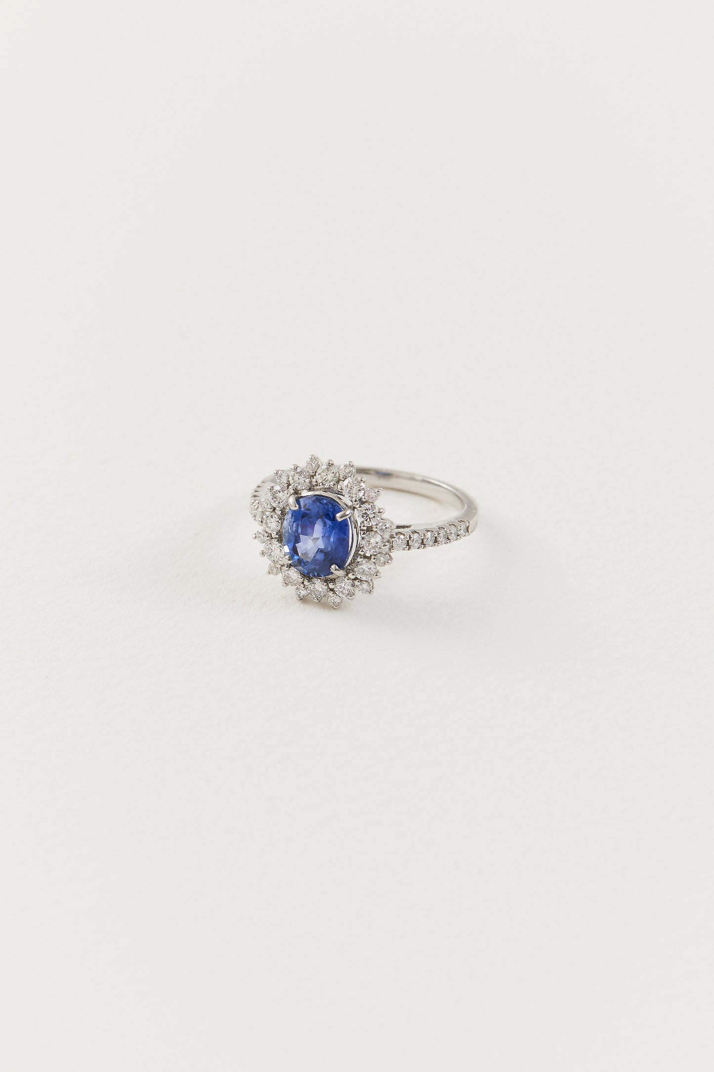 Sapphire Cluster Ring