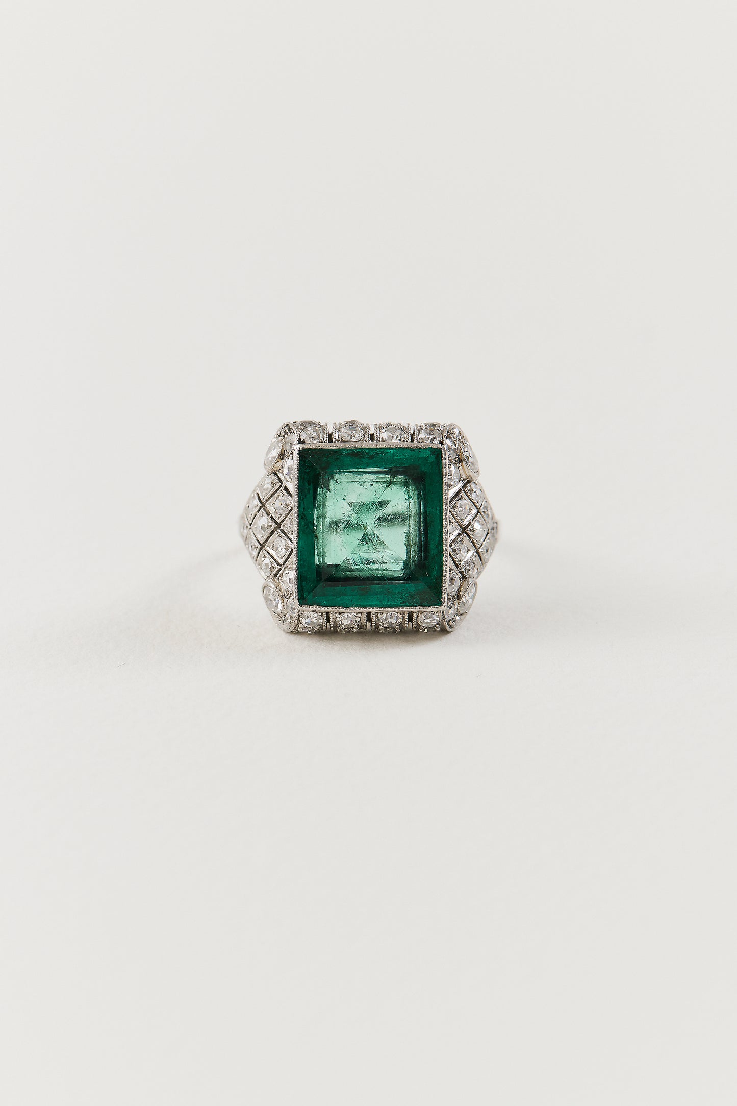 Art Deco Emerald Ring