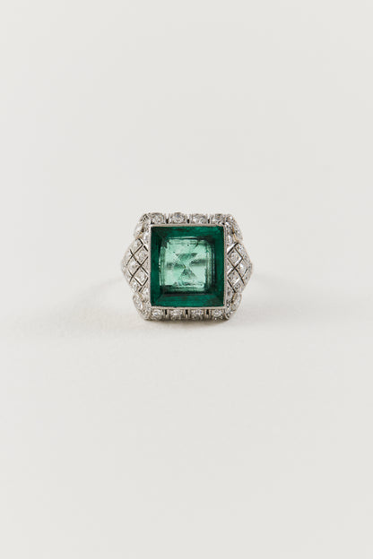 Art Deco Emerald Ring