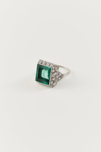 Art Deco Emerald Ring