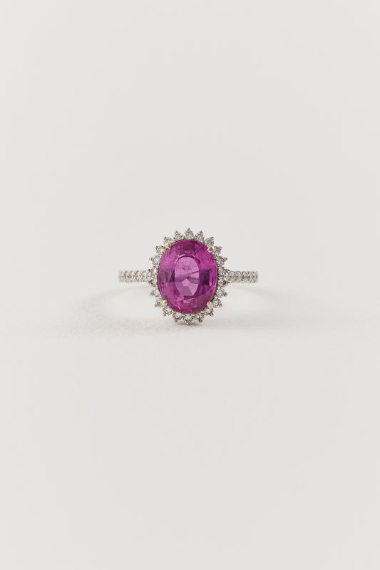 Pink Sapphire Ethereal Ring