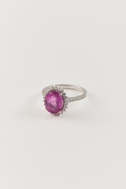 Pink Sapphire Ethereal Ring