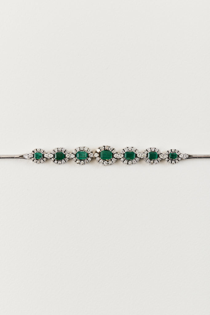 Vintage Emerald Tennis Bracelet