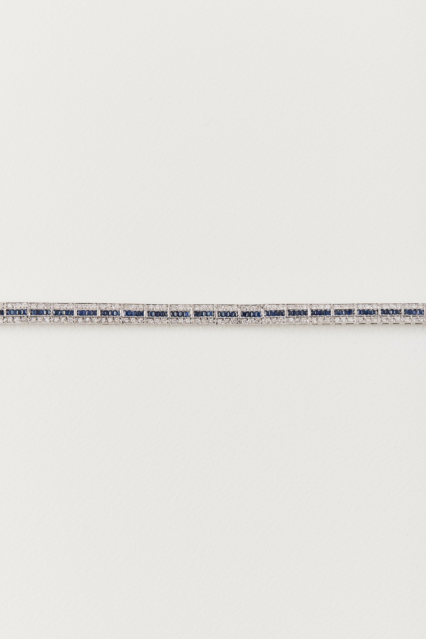 Art Deco Sapphire Tennis Bracelet