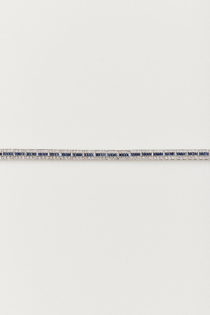 Art Deco Sapphire Tennis Bracelet