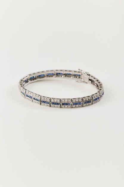 Art Deco Sapphire Tennis Bracelet