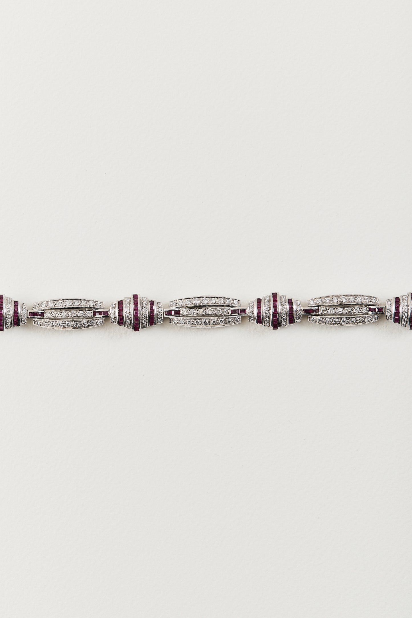 Ruby Art Deco Bracelet