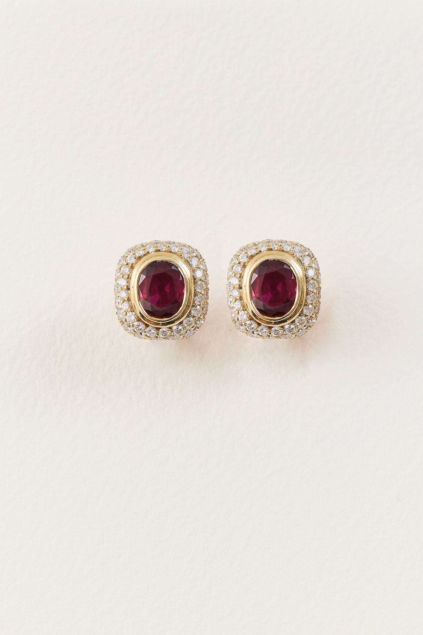 Vintage Cartier Ruby Studs