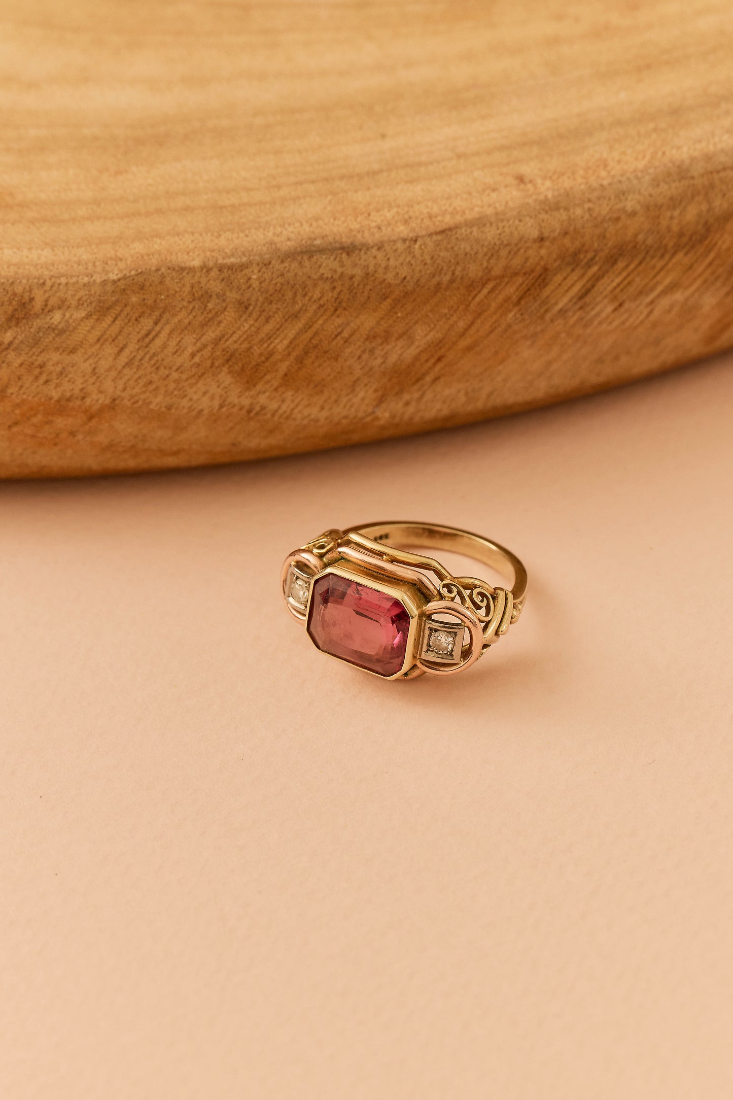 Mid Century Tourmaline Ring
