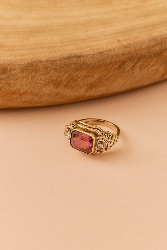 Mid Century Tourmaline Ring