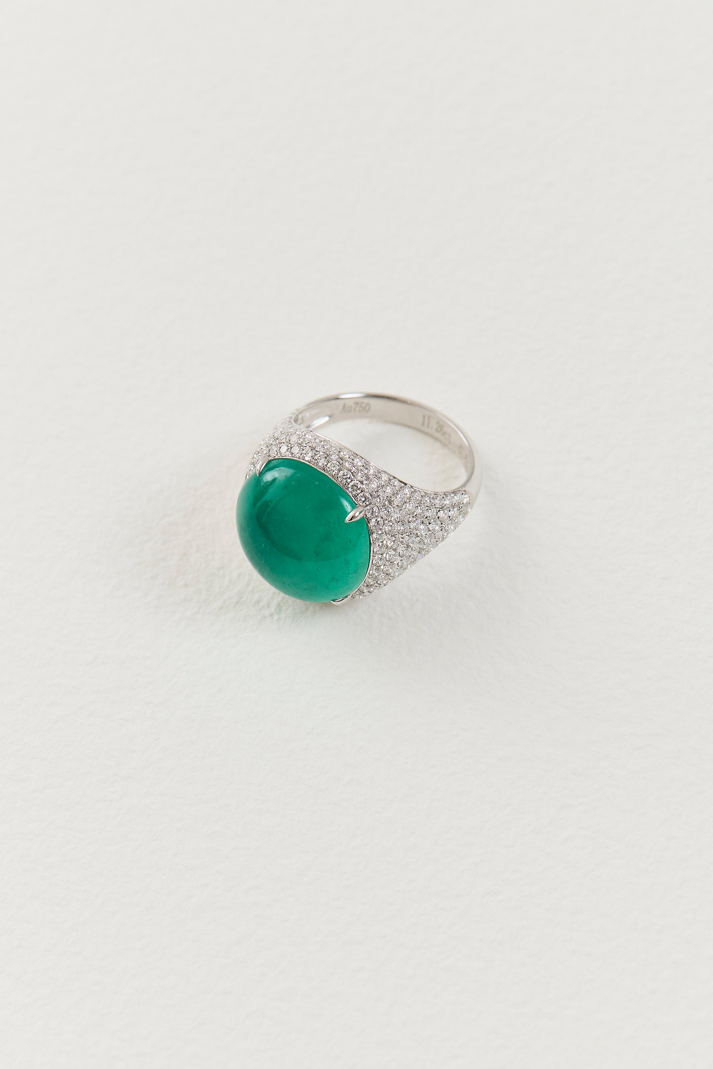 Emerald Cabochon Ring