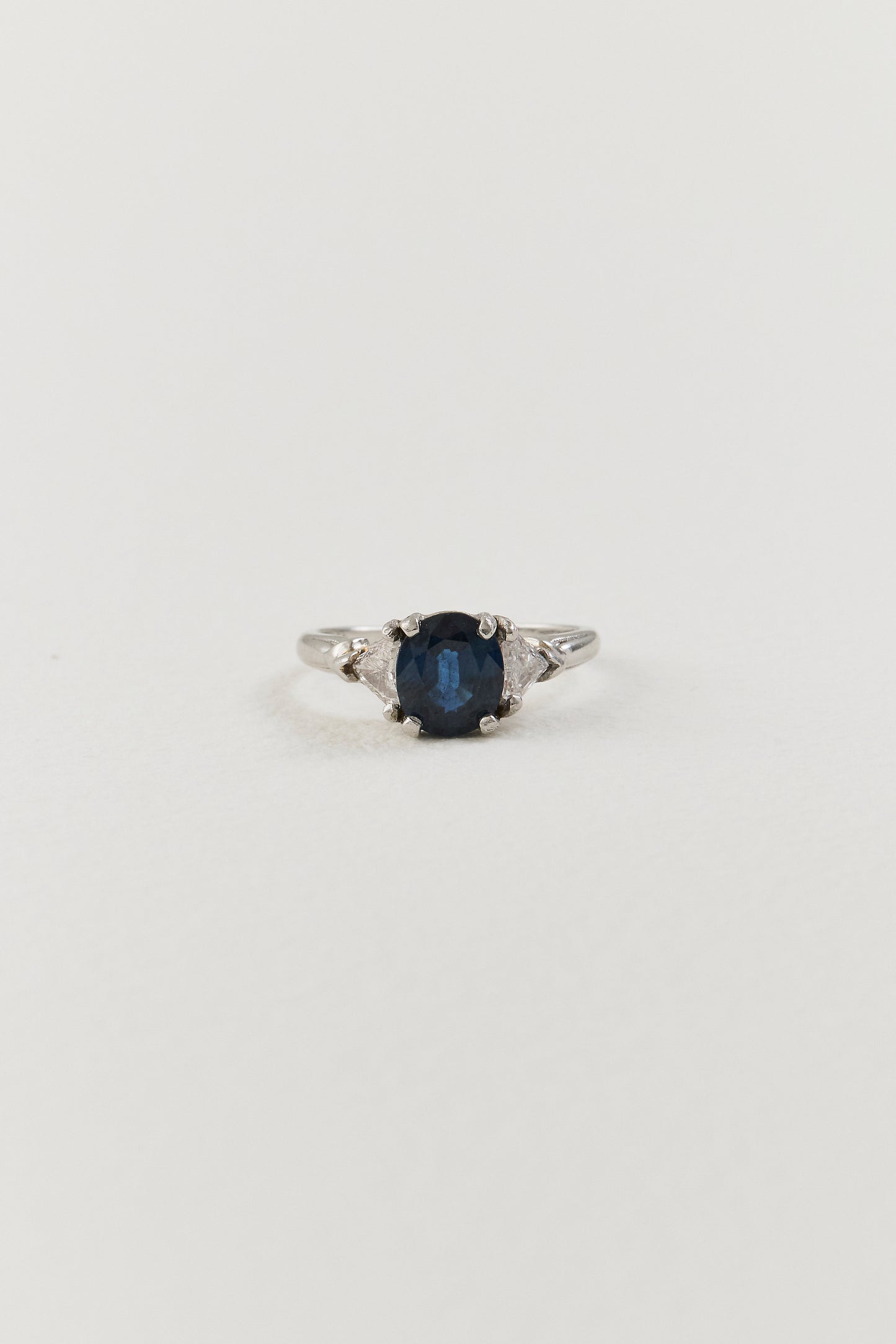 Vintage Sapphire Trilogy Ring