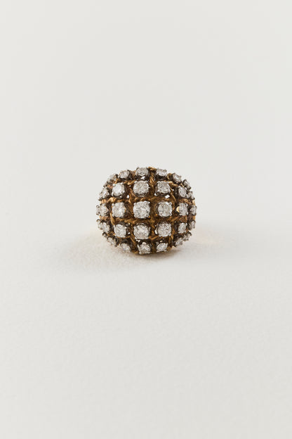 Vintage Diamond Bombe Ring