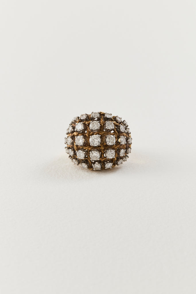 Vintage Diamond Bombe Ring