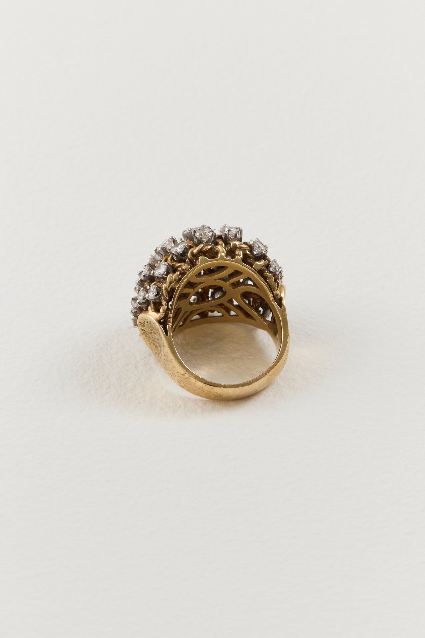 Vintage Diamond Bombe Ring