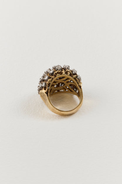 Vintage Diamond Bombe Ring