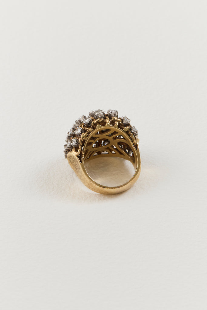 Vintage Diamond Bombe Ring